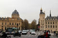 Court of Commerce & Conciergerie from Pont au Change. Paris, France.