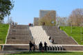 Stairway in Parc Bercy. Paris, France.