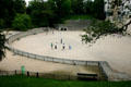 Roman Arena of Lutèce could once seat 15,000 people. Paris, France.