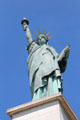 Statue of Liberty quarter-scale replica by Frédéric Auguste Bartholdi on Île aux Cygnes. Paris, France.