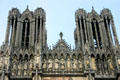Towers of Cathedral. Reims, France.