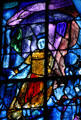 King St. Louis delivering justice like King David by Marc Chagall in Cathedral, Reims, France