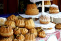 Traditional hollow cakes with nuts. Riquewihr, France.