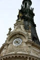City hall tower detail. Sens, France