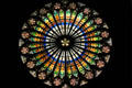 Rose window in Cathedral. Strasbourg, France.