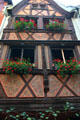 Half-timbered building opposite Cathedral Museum. Strasbourg, France.
