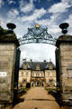 Portal of Chateau de Tanlay seen through gate. Tonnerre, France