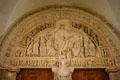 Narthex tympanum of Basilique Ste-Madeleine showing Christ in glory. Vézelay, France.