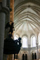 Basilique Ste-Madeleine pulpit silhouette. Vézelay, France