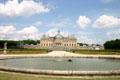 Vaux-le-Vicomte chateau from central fountain. Melun, France.
