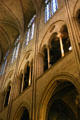 Notre Dame Cathedral aisles. Paris, France.