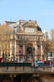 St-Michel Fountain over River Seine. Paris, France