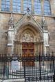 Main portal of St-Séverin Church. Paris, France.
