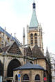 Apse & tower of St-Séverin Church. Paris, France.