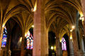 Columns & ceiling of St-Séverin Church. Paris, France.