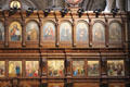 Icons in Eastern Catholic style at St-Julien-le-Pauvre Church. Paris, France.