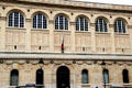 Library of Ste-Genevieve with engraved names of authors, poets & historical figures on Place du Panthéon. Paris, France.
