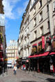 Narrow streets of Latin Quarter. Paris, France.