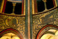 Evangelist symbols of Sts. Mathew's angel & Mark's lion painted in apse of St-Germain-des-Prés. Paris, France.