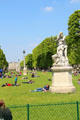 View along Luxembourg Gardens. Paris, France.