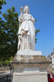 Statue of Anne de Bretagne, Queen of France in Luxembourg Gardens. Paris, France.