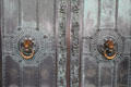 Detail of bronze doors of Basilica of Sacred Heart on Montmartre. Paris, France.