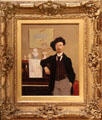 Portrait of Paul Delmet by Victor P. Flipsen at Montmartre Museum. Paris, France.