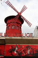 Moulin Rouge theater near Montmartre. Paris, France.