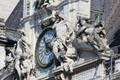 Clock on Paris City Hall. Paris, France.