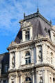 Architectural details of Paris City Hall. Paris, France.