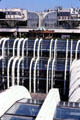 Historic view of Forum des Halles shopping center between 1970 & 2010. Paris, France