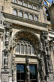 Portal with sculptures at St Eustache Les Halles. Paris, France.