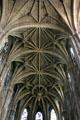 Ceiling arches at St Eustache Les Halles. Paris, France.