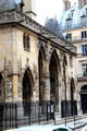 Highly decorated Gothic porch at Saint-Germain-l'Auxerrois. Paris, France