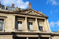 Facade details of Conseil d'État courtyard of Palais Royale. Paris, France.