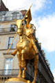 Jeanne D'Arc statue by Emmanuel Frémiet at Place des Pyramides. Paris, France.