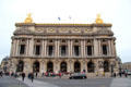Opéra Garnier with row of busts of composers across the front in darker circles. Paris, France.