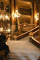 Grand staircase inside Opéra Garnier. Paris, France.