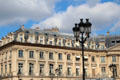 Mansart facades along Place Vendome. Paris, France.
