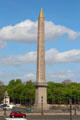 Luxor Obelisk, a diplomatic gift to France from Egypt erected in Place de la Concorde. Paris, France.