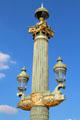 Lamp post of Place de la Concorde. Paris, France