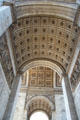 Arch design at Arc du Triomphe. Paris, France.