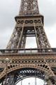 Details of iron structure of Eiffel Tower. Paris, France.