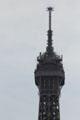 Details of spire atop Eiffel Tower. Paris, France.