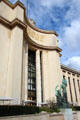 Northern wing of Palais de Chaillot. Paris, France.