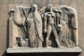 Themes of Africa bas-relief sculpture by Antoine Sartorio at Palais de Chaillot. Paris, France.