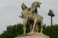 Arab warrior statue by Jean-Jacques Feuchère on Pont d'Iéna. Paris, France.
