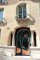 Entrance door at Castel Béranger Hector Guimard. Paris, France.