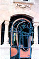 Entrance gate at Castel Béranger Hector Guimard. Paris, France.