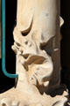 Sculpted pillar at Castel Béranger Hector Guimard. Paris, France.